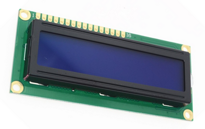 Photo afficheur LCD 2x16 caractères bleu Arduino
