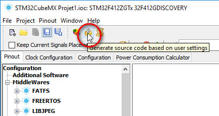 STM32 CubeMx Generate Code