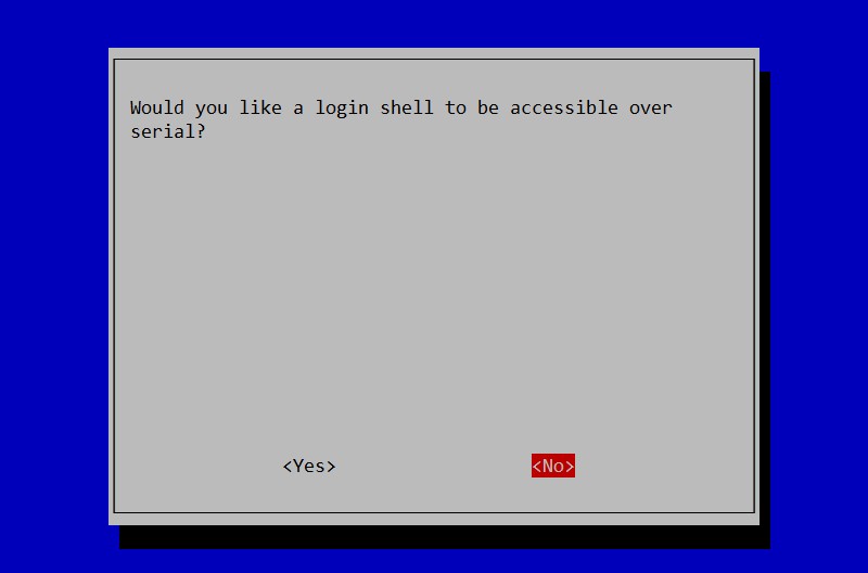 raspi-config select no login pigpio
