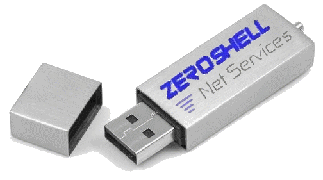 Logo zeroshell sur un clé USB